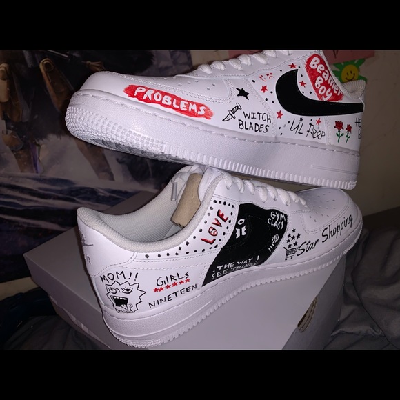 Lil Peep Nike Air Force One Sneakers - Picture 4 of 5